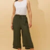 DAMIANA BUTTON DETAIL CULOTTES -Printedcarpetus e20b079b7be4c129a76388e763312a7f