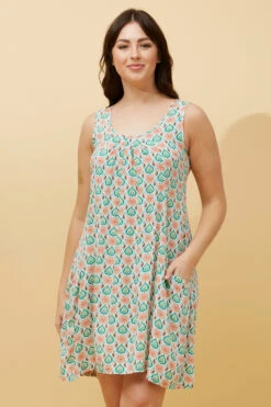 VENICE PAISLEY BOHO SHORT DRESS