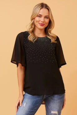 NEESHA DIAMANTE DETAIL TOP