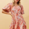 TAMIA PAISLEY BOHO SHORT DRESS -Printedcarpetus e2fe6f7cb7ac84292960c4e8982a7c96