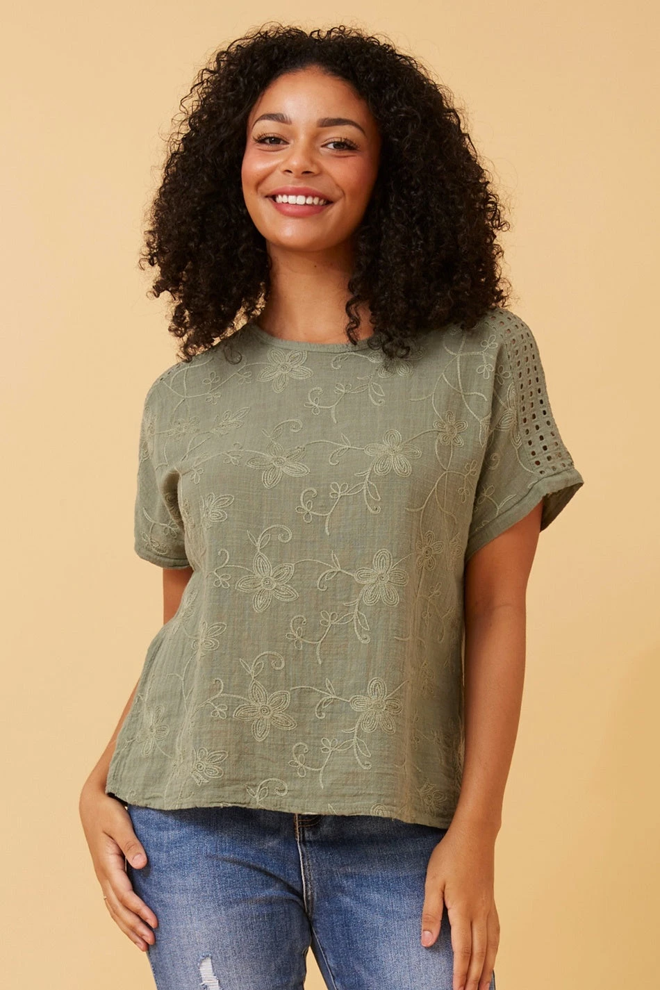 CONNIE EMBROIDERED FLORAL TOP 20 CONNIE EMBROIDERED FLORAL TOP - Image 18