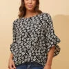 FOREVER NEW FLORAL BLOUSE -Printedcarpetus e408924c7c3c7bec7185631d35bcc636