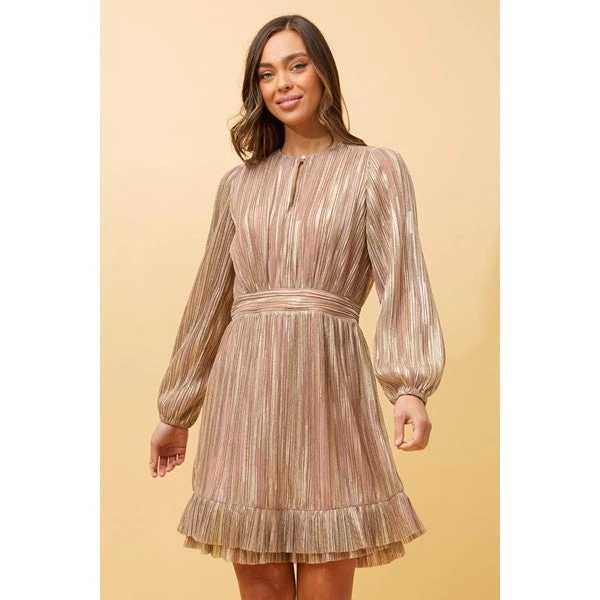 KAMEO PLEATED GLITTER DRESS 12 KAMEO PLEATED GLITTER DRESS - Image 10