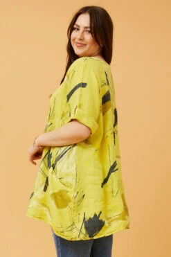 CIA FLORAL LINEN TOP -Printedcarpetus e4fcbf3718cf01468740002211ea08d4