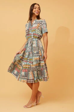 MARIELLA BOHO MIDI DRESS -Printedcarpetus e510110f0a68c19898166c5f7b9bb960