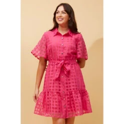EVERLY GINGHAM SHIRT DRESS -Printedcarpetus e60779285a15bd25c5a4155f292f1a50