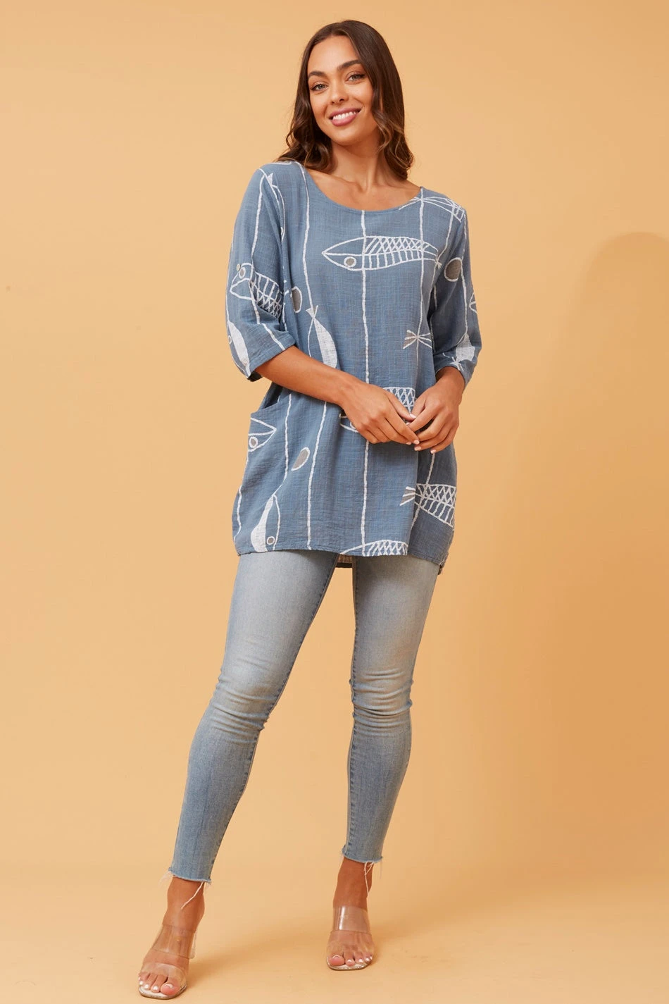 VALERIA FISH PRINT TOP 6 VALERIA FISH PRINT TOP - Image 4