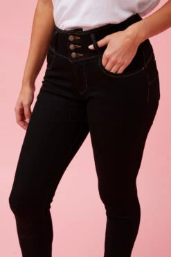 ELLERY BUTTON DETAIL DENIM -Printedcarpetus e7ff781ee2204d4bc96d35032a09b4d1