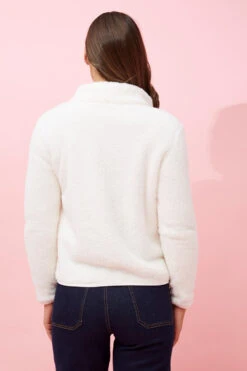 LYN ZIP FRONT FAUX FUR JACKET -Printedcarpetus e822691c664d2c708abb963a9e41790b