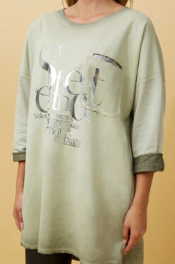 SORIANA FOIL PRINT TUNIC TOP -Printedcarpetus e86289f0f1ef9dd6c41a5b2c36a5bcbd