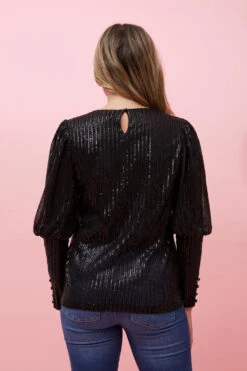 DECLAN SEQUIN TOP -Printedcarpetus e8718861ce05392613a5d9c33196695e