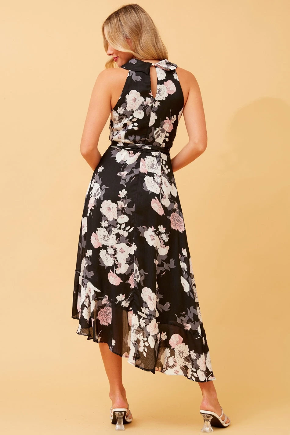 RIO FLORAL HALTER NECK MIDI DRESS 9 RIO FLORAL HALTER NECK MIDI DRESS - Image 7