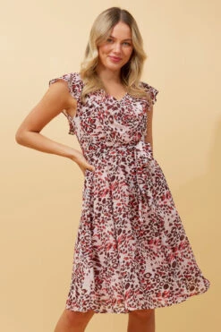 SANDRA ANIMAL PRINT SHORT DRESS -Printedcarpetus e965e909efd3233bb01caeb59d8b692b