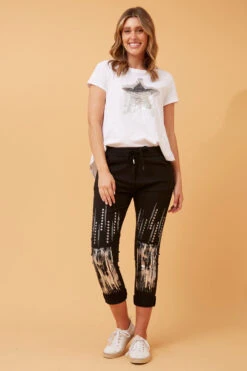 JANJA EMBELLISHED JOGGERS -Printedcarpetus e9e1d1d232f2d87377e1208d4584f174