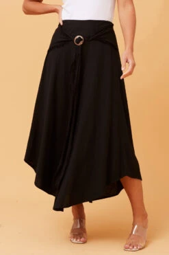 ESTRELLA LINEN MIDI SKIRT -Printedcarpetus ea922bba1031755b09b07a0d7b6cfb32
