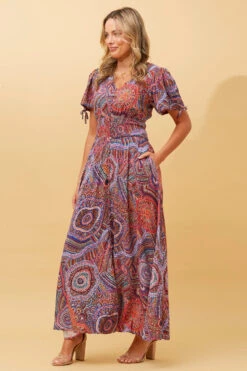 VIENNA BOHO MAXI DRESS -Printedcarpetus ead5ed3dff19db81bc6780f124071d3e