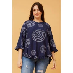 LILIBET FRILL SLEEVE TOP -Printedcarpetus ec12f35a5d466983d16f3a3b652dcdf7