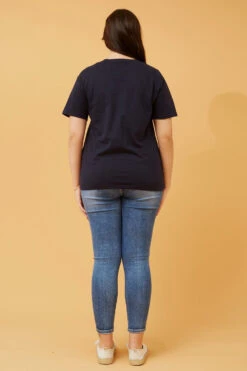 JULITA EMBOSSED GRAPHIC PRINT TOP -Printedcarpetus ecb64a11508aed6397c86884842e52f1