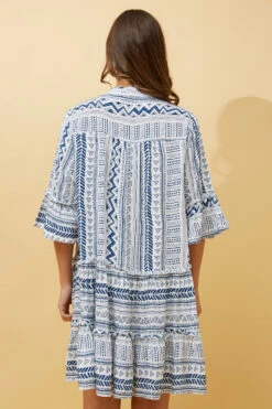 WANYA AZTEC BOHO SHORT DRESS -Printedcarpetus edcf67460530346e49ca317ed394193b