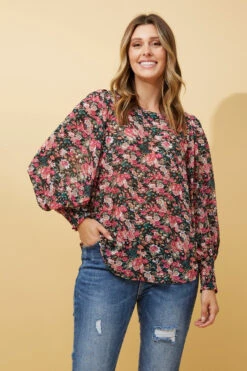 CLASSIC FLORAL BALLOON SLEEVE BLOUSE 13 CLASSIC FLORAL BALLOON SLEEVE BLOUSE -Printedcarpetus ede9bb26bc5cf53a1e046dc8d8ed7b33