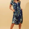 ALOHA TROPICAL PRINT SHORT DRESS -Printedcarpetus edf42bfecce68dee6100514ccf055889