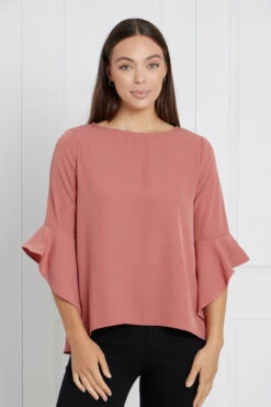 FLUTE SLEEVES BLOUSE -Printedcarpetus ef150feb268550971e507c41542f5f37