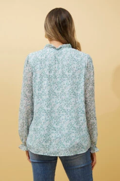 Stella FRANCA FLORAL FRILL SLEEVE BLOUSE -Printedcarpetus ef16e5e64f3fdfd548db147148d33040