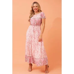 ULTIMA PAISLEY BOHO MIDI DRESS -Printedcarpetus f001441967c4d33f6d3ae1daf453bc99