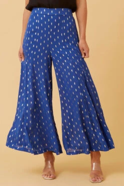 SCOUT GOLD FOIL PRINT PANTS -Printedcarpetus f0129466ca53c74c4c7ddd20ca7c9adc