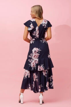 DENVER FLORAL RUFFLE HEM HI LOW DRESS 16 DENVER FLORAL RUFFLE HEM HI LOW DRESS -Printedcarpetus f0d314248bd76e6840021e40d1b5f504