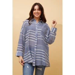 SHIRLEY STRIPE SHIRT -Printedcarpetus f1351aa7fa1499efa11f903a8359e91d