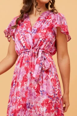 DAWN FLORAL MIDI DRESS -Printedcarpetus f19bf2ea822f83c664a7ea8f133255b0