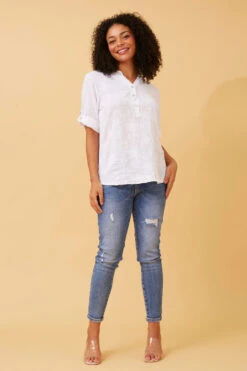 KAI FLORAL EMBROIDERY DETAIL TOP -Printedcarpetus f1b6c493bd96c4d4fb40562eaba055e6