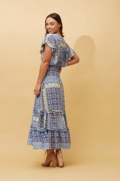 GEMALLA PATCHWORK BOHO FLORAL MAXI DRESS -Printedcarpetus f28199854f7ad005d4d70dc79c634740