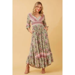JASMINE FLORAL BOHO MAXI DRESS -Printedcarpetus f3444e140af3c5b4b3315ead08fd53ff