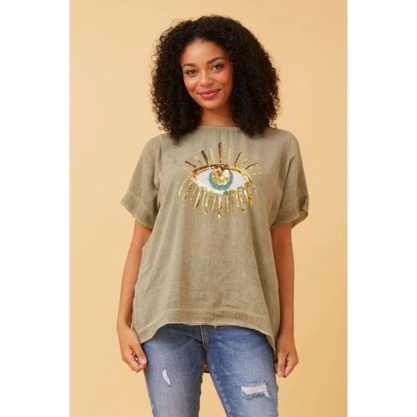 JULINA EVIL EYE LINEN TOP 14 JULINA EVIL EYE LINEN TOP - Image 12
