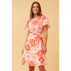 RAELENE FLORAL SHORT DRESS -Printedcarpetus f3b04b16f38cbc576e016f73ffe0cfe7
