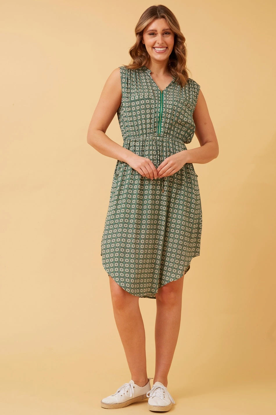 AMY ZIP FRONT BOHO DRESS 3 AMY ZIP FRONT BOHO DRESS