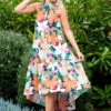 DREW FLORAL TRAPEZE DRESS -Printedcarpetus f497a407f5726b7d059bb5a3f9f72b05