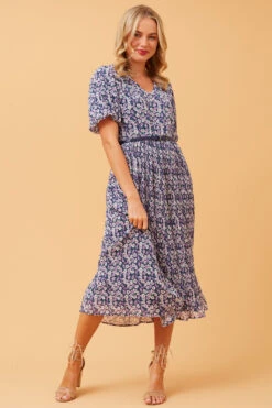 EDINA PLEATED FLORAL MIDI DRESS -Printedcarpetus f5a2fdd2bdd6bd39d58fd3c00bc6c758 001d3d8f f3ce 4ef5 a2b3 30906ffbe56c