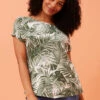 SHANA TROPICAL PRINT TOP -Printedcarpetus f6ca638a3fde94ceabf5ac6c8645699e