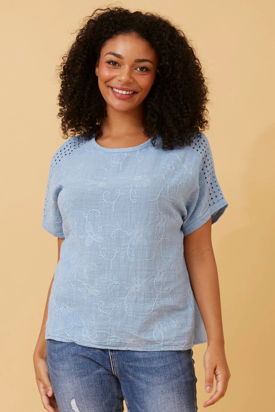 CONNIE EMBROIDERED FLORAL TOP 15 CONNIE EMBROIDERED FLORAL TOP - Image 13