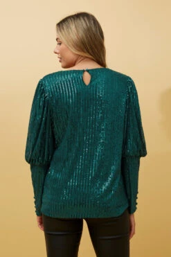 DECLAN SEQUIN TOP -Printedcarpetus fa98f77c2de3f358fa4c0522b0619771