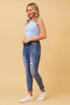 ROSEMARY RIBBED SINGLET -Printedcarpetus faa7d0d2540f30bafa479241a3f8fda0