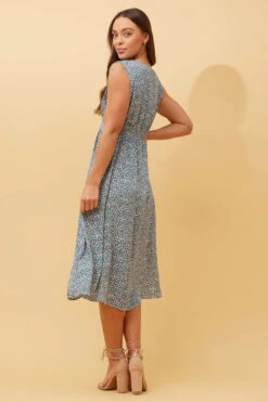 FELIX DITSY FLORAL MIDI DRESS -Printedcarpetus fad4bcc48026a1e4b14f0af98eba8063