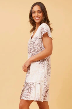 SHILOH ANIMAL PRINT SHORT DRESS -Printedcarpetus fad90b508d369fd680e97353310a0288