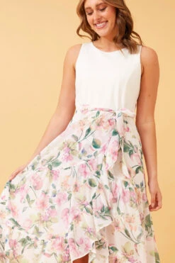 EADIE FLORAL MIDI DRESS -Printedcarpetus fae3813da15422e1e473678989ebbf4f