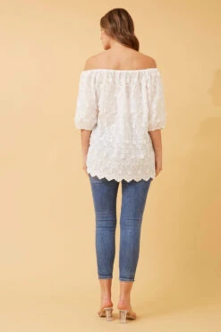 MARLENE FLORAL LACE TOP -Printedcarpetus fc8baef1461eddfc199591c1060d100b