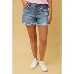 DIMITRI DISTRESSED DENIM SHORTS -Printedcarpetus fd4025852410b1f508eafad102cfdcd5