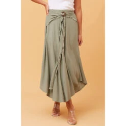 ESTRELLA LINEN MIDI SKIRT -Printedcarpetus fd590278031d65aaf88d2f33895c88fe